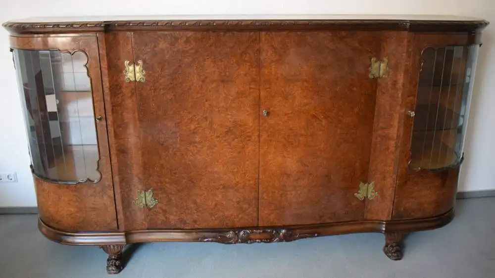 Außergewöhnliches Buffet, Nussbaum Wurzelholz, tolles Möbel!  0