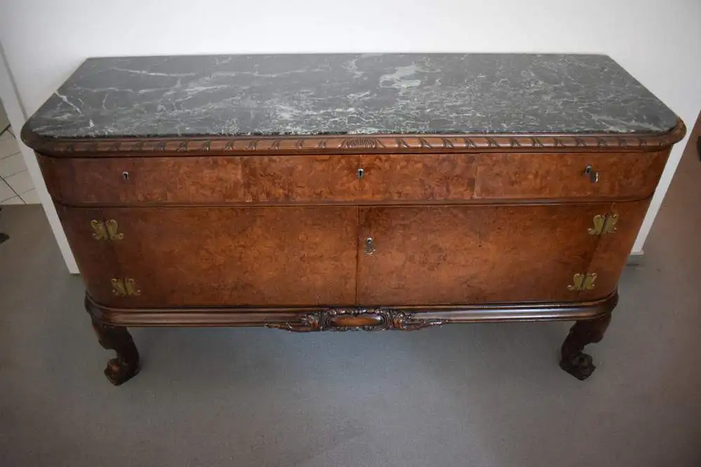 Außergewöhnliches Buffet, Nussbaum Wurzelholz, tolles Möbel! Passende Anrichte! 14