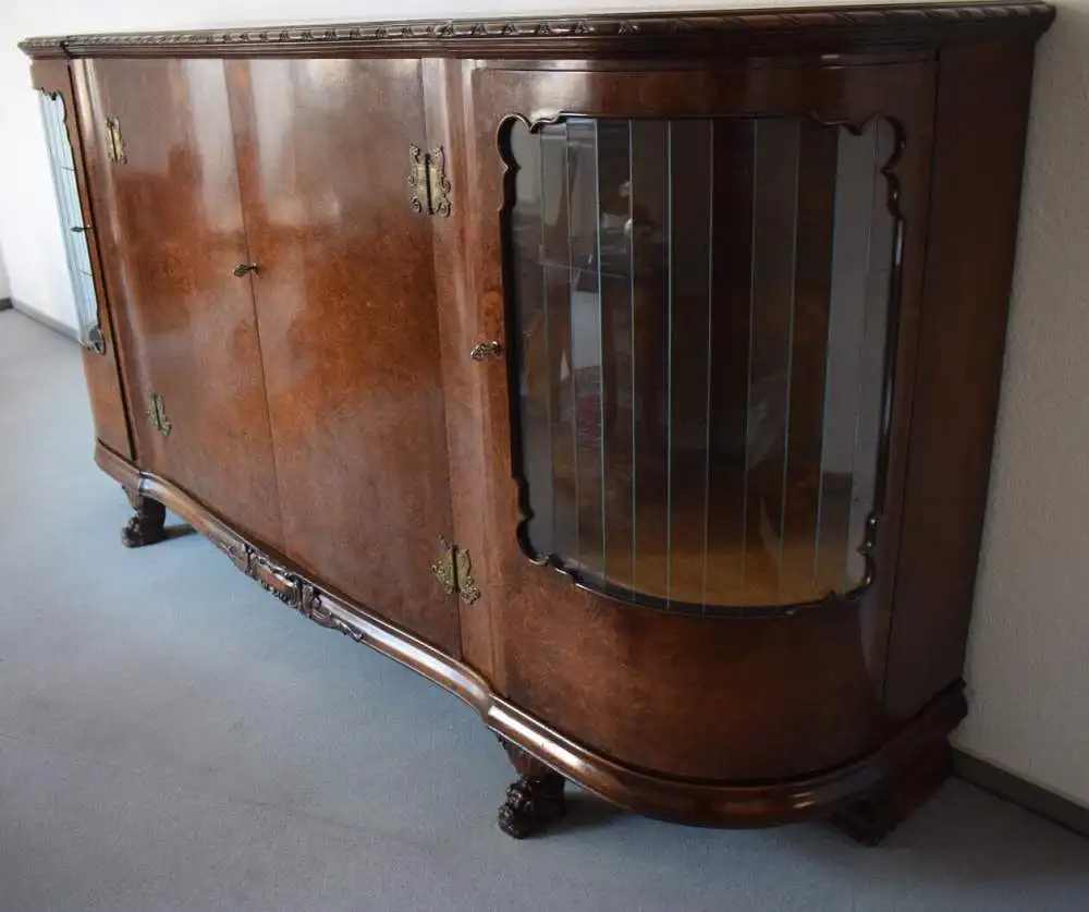 Außergewöhnliches Buffet, Nussbaum Wurzelholz, tolles Möbel!  3