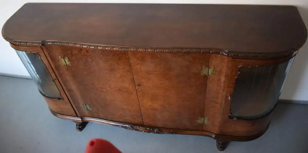 Außergewöhnliches Buffet, Nussbaum Wurzelholz, tolles Möbel! Passende Anrichte! 4