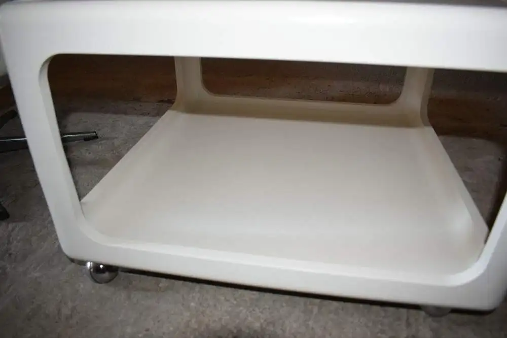 2 Drehsessel mit passenden Roll - Tisch Lounge Design Peter Ghyczy, top Zustand! 4