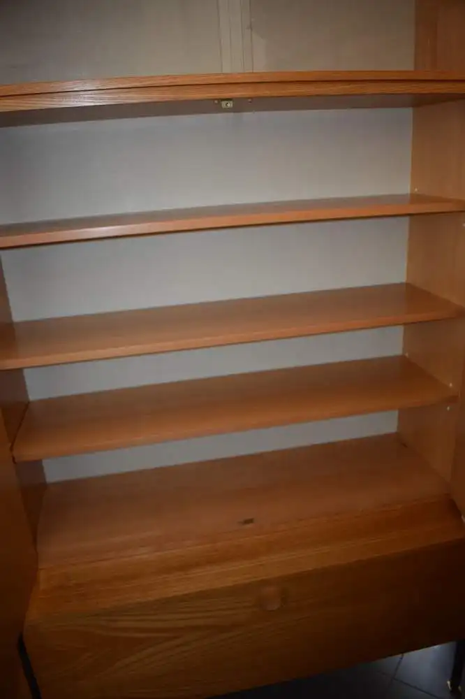 Vintage Hellerau Schrankwand, 3 Segment, Vitrine, Schrank und Bar TOP 4