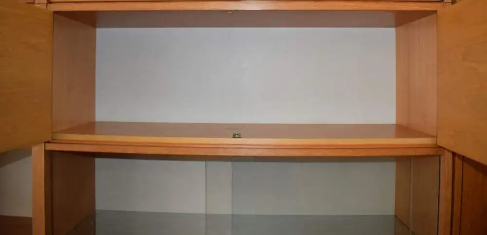 Vintage Hellerau Schrankwand, 3 Segment, Vitrine, Schrank und Bar TOP 7