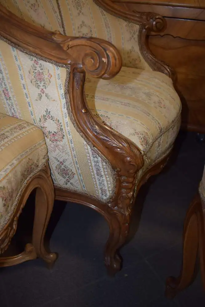 Komplettes Zimmer Neo Rokoko, 14-teilig, Schloßmöbel, zierlich, Damensalon Top! 14