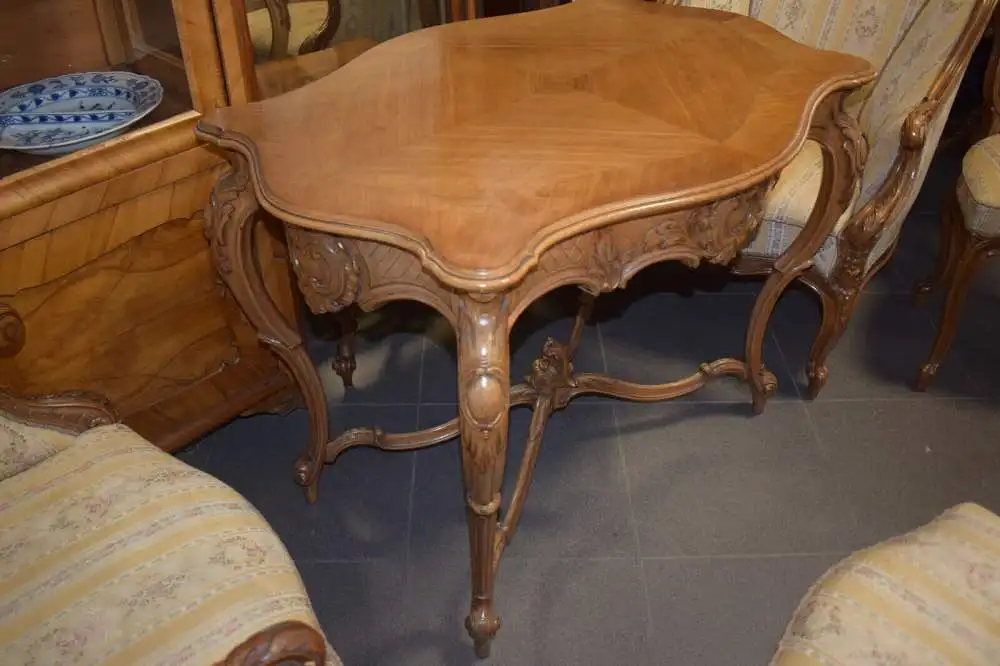 Komplettes Zimmer Neo Rokoko, 14-teilig, Schloßmöbel, zierlich, Damensalon Top! 16