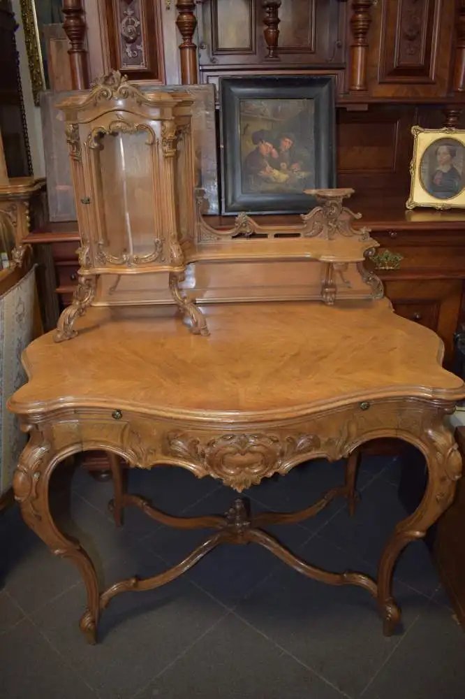 Komplettes Zimmer Neo Rokoko, 14-teilig, Schloßmöbel, zierlich, Damensalon Top! 19