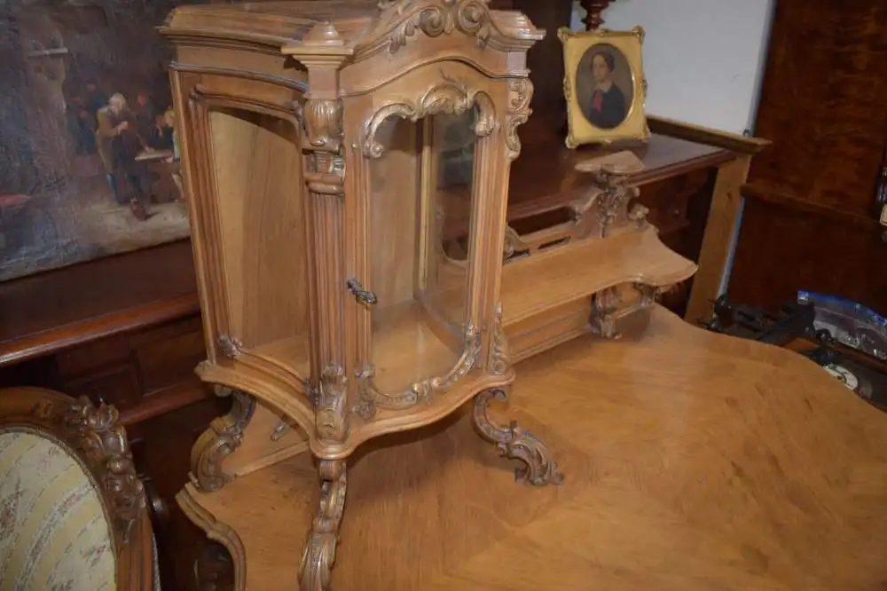 Komplettes Zimmer Neo Rokoko, 14-teilig, Schloßmöbel, zierlich, Damensalon Top! 21