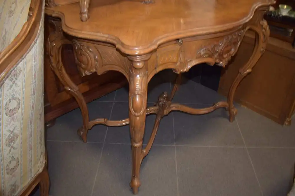 Komplettes Zimmer Neo Rokoko, 14-teilig, Schloßmöbel, zierlich, Damensalon Top! 23