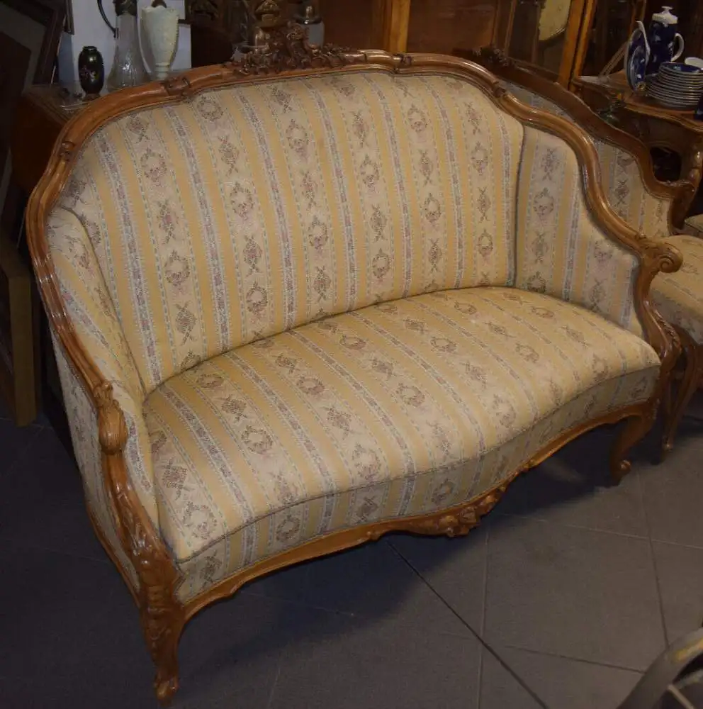 Komplettes Zimmer Neo Rokoko, 14-teilig, Schloßmöbel, zierlich, Damensalon Top! 6