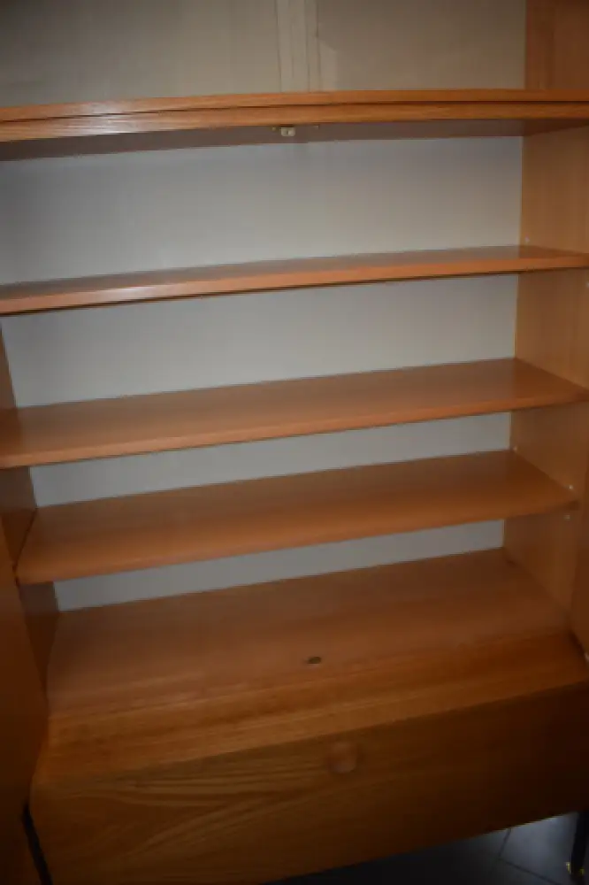 Vintage Hellerau Schrankwand, 3 Segment, Vitrine, Schrank und Bar TOP 4