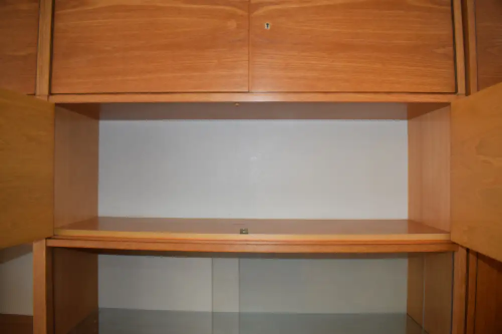 Vintage Hellerau Schrankwand, 3 Segment, Vitrine, Schrank und Bar TOP 7