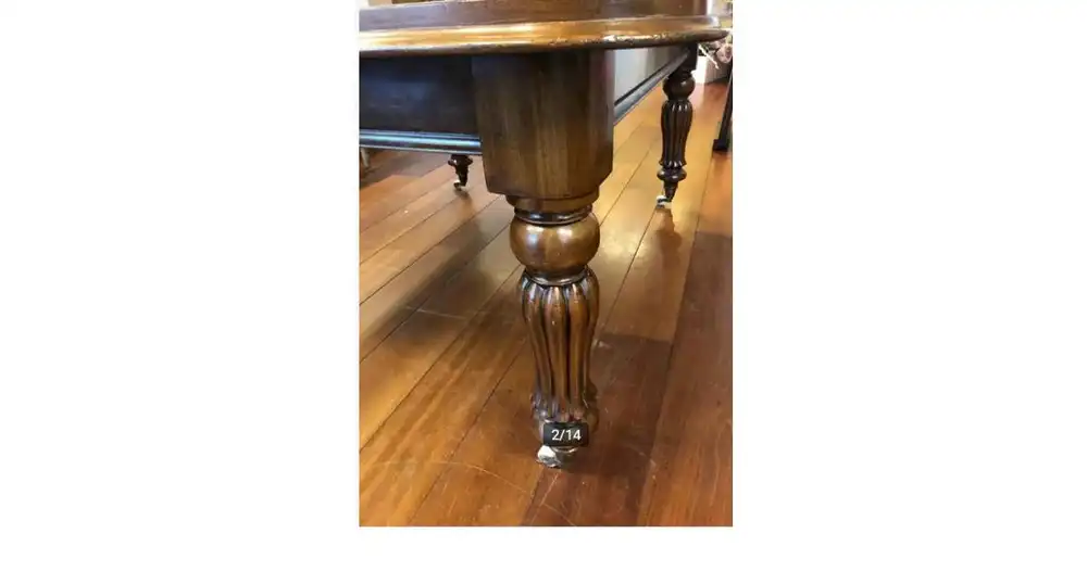 Antiker Mahagoni Tisch, Samuel Hawkins England 1870 ausziehbar 1