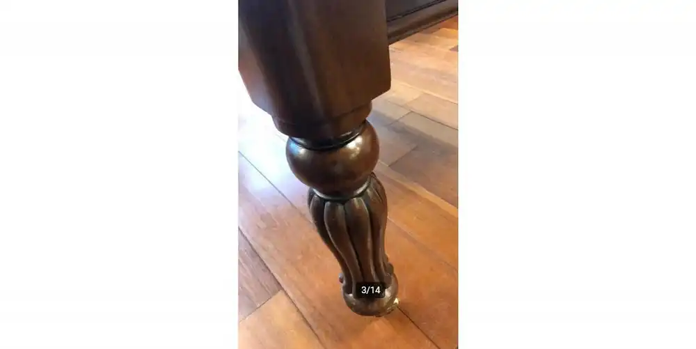 Antiker Mahagoni Tisch, Samuel Hawkins England 1870 ausziehbar 2