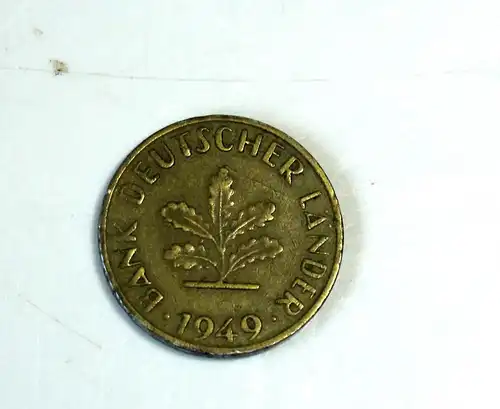 10 Pfennig 1949 - J - Seltene Münze - Bank Deutscher Länder