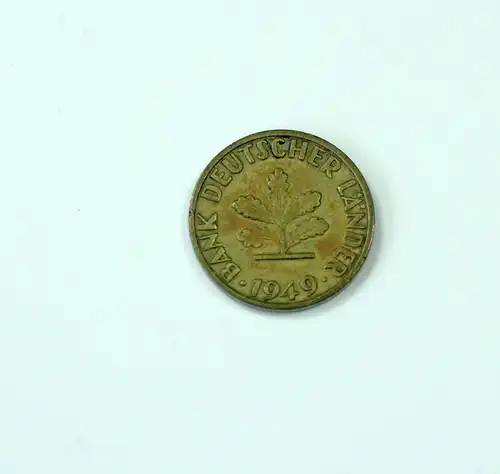 5 Pfennig Münze 1949 - J - Bank Deutscher Länder - Sammlerstück