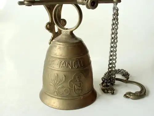 Große schwere Glocke Messing mit Aufhängung Ladenglocke laut Verkaufsglocke Rezeption Gebet Messingglocke German bell solid brass