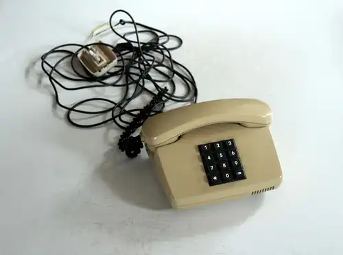 Vintage Telefon mit Tasten - Tastentelefon voll funktionsfähig - Requisite für Film - Vintage aus den 1980ern
