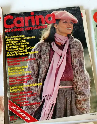 6 Modezeitschriften als Set - 1978/79: Brigitte
Carina
Journal. 
