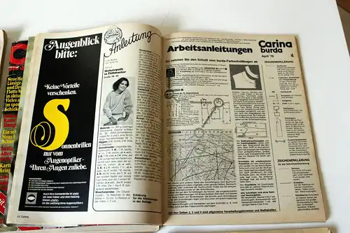 6 Modezeitschriften als Set - 1978/79: Brigitte
Carina
Journal. 