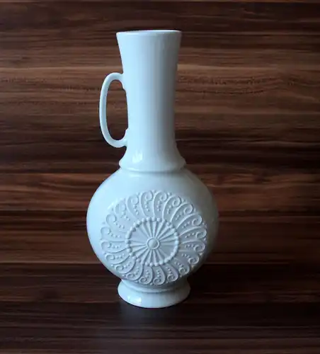 Vase Bisquit Porzellan KPM Bavaria Relief Ammonit - Vintage aus den 1990ern