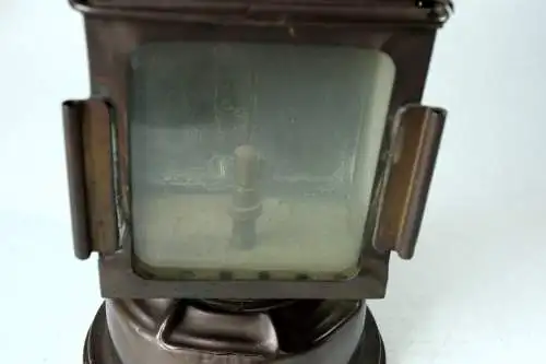 1930s - Schöne alte Karbidlampe - A. Butin / Paris - Kutscherlampe - Eisenbahnerlampe - Petroleumlampe - Signallampe - nur zur Dekoration
