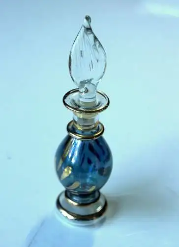 Sehr dekorativer Parfümflacon aus Glas, Vintage aus den 1970ern
