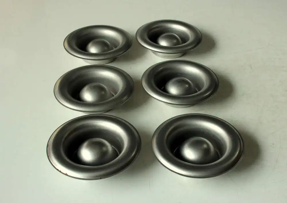 Mid Century - Edelstahl Eierbecher 6 Stück - Vintage aus den 1960ern 6