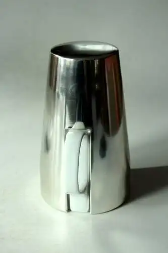 Melitta Kaffeekanne mit Metall-Warmhaltehaube, Keramik Vintage aus den 1960ern