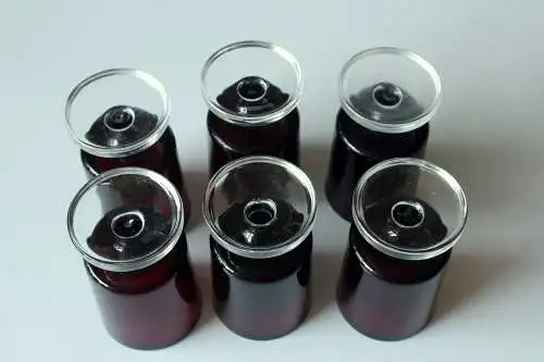 6 Gläser Luminarc rot - Weingläser - Sektgläser - Mid Century - Design-Gläser aus Frankreich, Vintage aus den 70ern