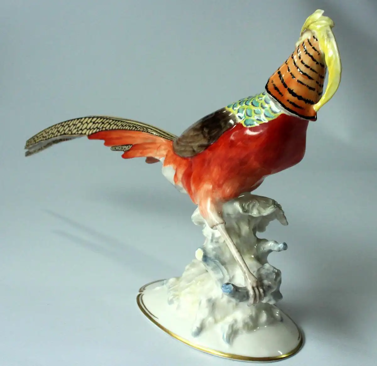 Hutschenreuther-Selb Kunstabteilung - seltene Porzellanfigur Chinesischer Fasan -  K. Tutter - Vintage 1
