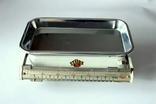 Alte Metall Küchenwaage STUBE voll funktionsfähig - Vintage aus den 1950ern