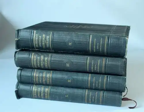 1887 - Antike Bücher "Handbuch der Speciellen Pathologie und Therape" in 4 Bänden, Dr. Eichhorst, tolles Geschenk für Arzt oder Medizin-Student