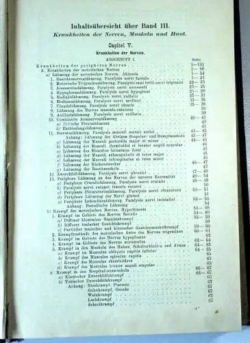 1887 - Antike Bücher "Handbuch der Speciellen Pathologie und Therape" in 4 Bänden, Dr. Eichhorst, tolles Geschenk für Arzt oder Medizin-Student