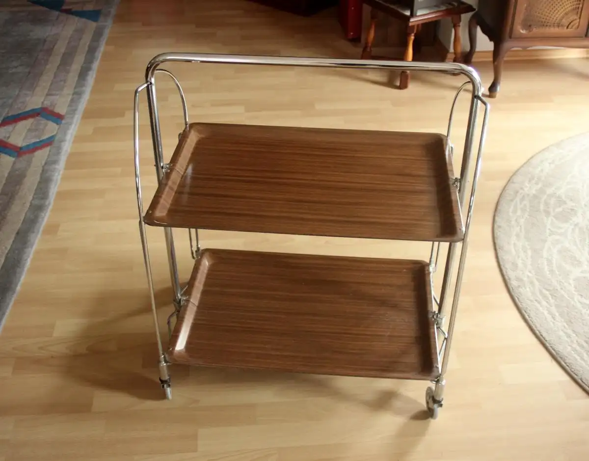 Teewagen - Servierwagen aus den 1970ern - Vintage - Dinett 1