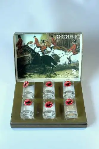 6 Schnapsgläser WMF - Derby - mundgeblasen im Originalkarton - Vintage