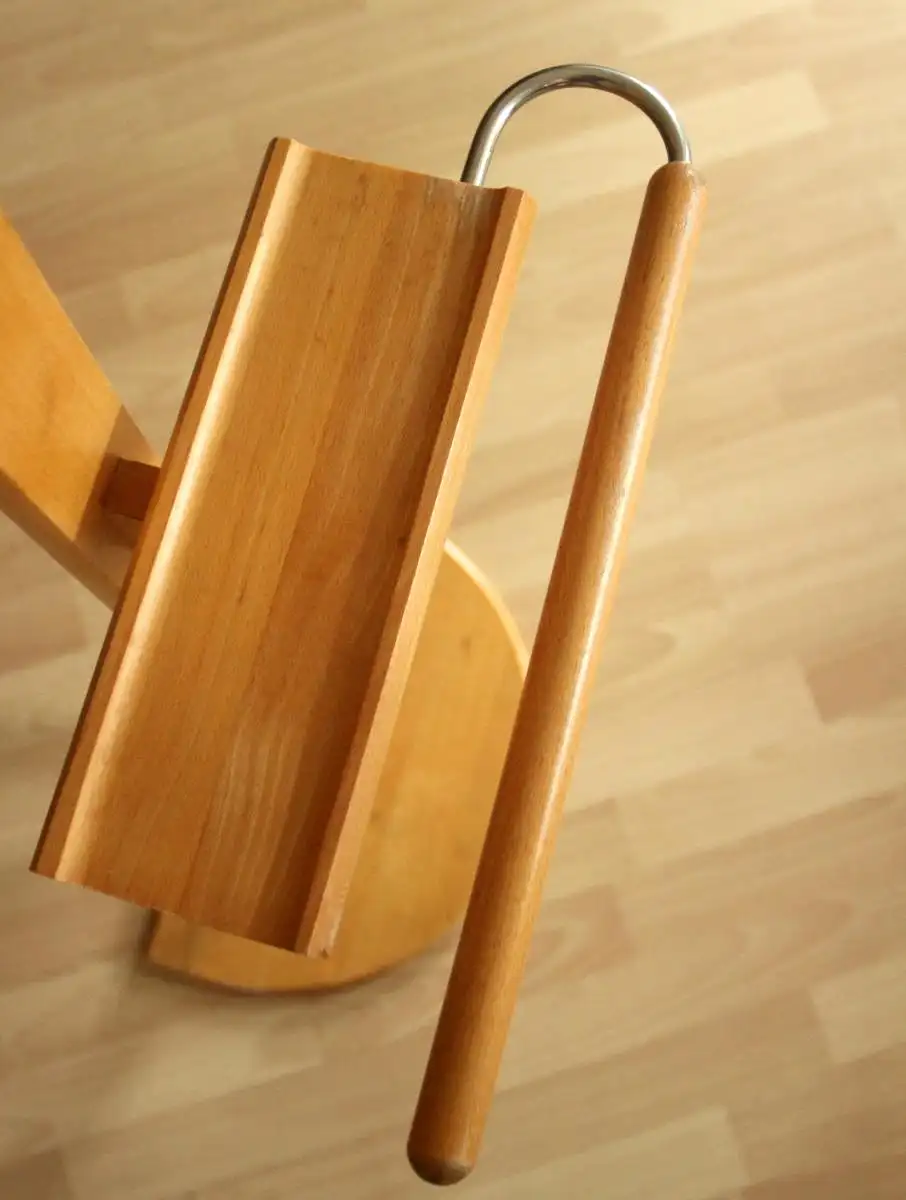 1970s Stummer Diener - Valet Stand Holz, Metall - Kleiderständer - Herrendiener - Vintage 6
