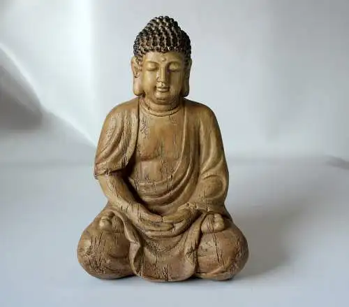 Skulptur Buddha Keramik - Vintage aus den 1980ern - tolle Deko für den Yoga- bzw. Meditationsraum