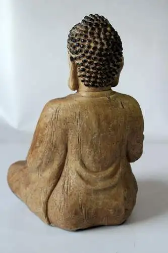 Skulptur Buddha Keramik - Vintage aus den 1980ern - tolle Deko für den Yoga- bzw. Meditationsraum