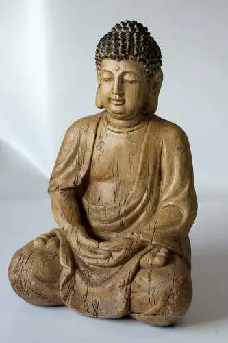 Skulptur Buddha Keramik - Vintage aus den 1980ern - tolle Deko für den Yoga- bzw. Meditationsraum