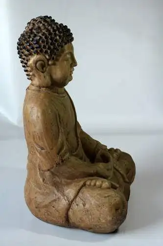 Skulptur Buddha Keramik - Vintage aus den 1980ern - tolle Deko für den Yoga- bzw. Meditationsraum