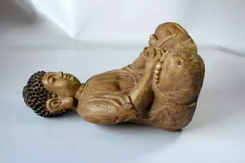 Skulptur Buddha Keramik - Vintage aus den 1980ern - tolle Deko für den Yoga- bzw. Meditationsraum