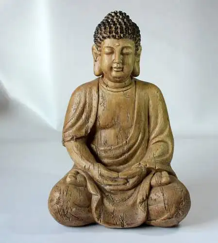 Skulptur Buddha Keramik - Vintage aus den 1980ern - tolle Deko für den Yoga- bzw. Meditationsraum