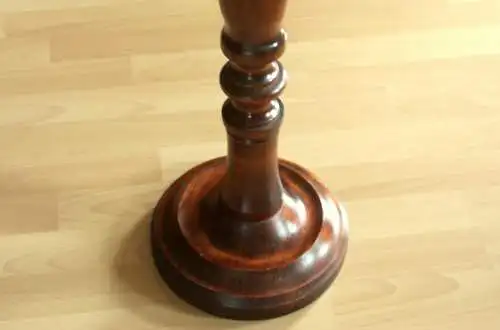 1930s Wunderschöner Blumenständer,  hohe Blumensäule Holz gedrechselt