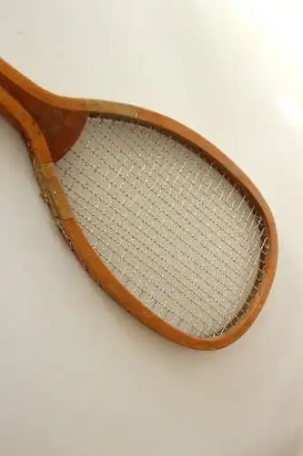 Antiker jüdischer Tennisschläger Holz ca. 1920 - Rarität - 