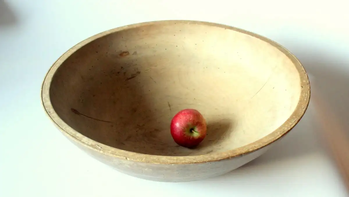 ca. 1850 - große antike Teigschüssel aus Holz - primitive Holzschüssel - Antiquität 1