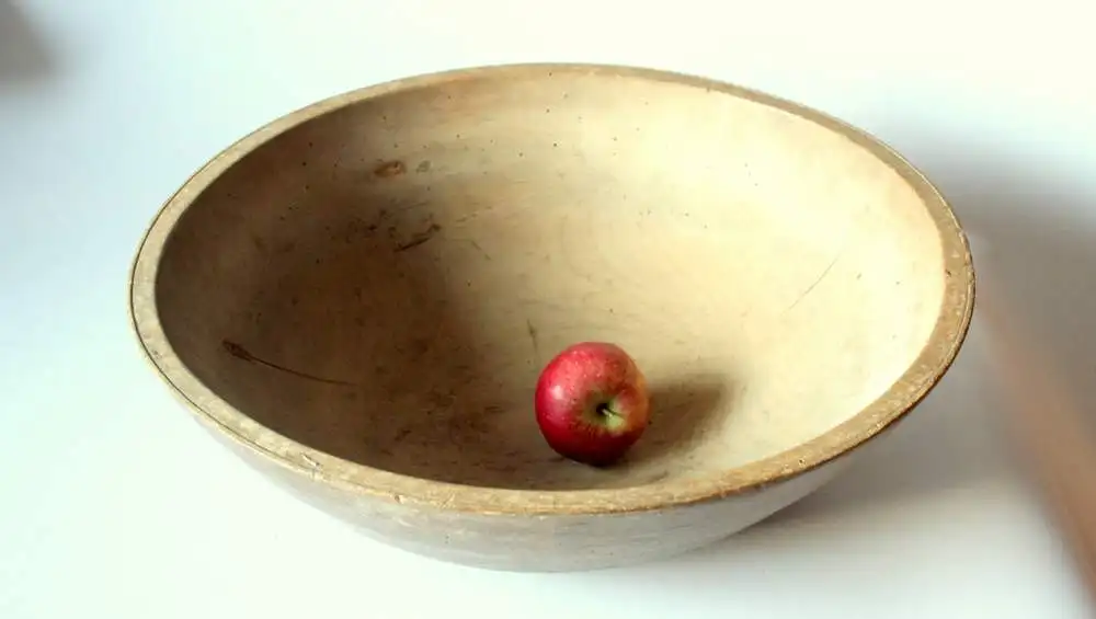 ca. 1850 - große antike Teigschüssel aus Holz - primitive Holzschüssel - Antiquität 1