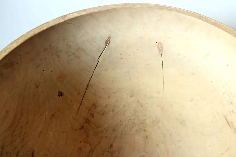 ca. 1850 - große antike Teigschüssel aus Holz - primitive Holzschüssel - Antiquität 3