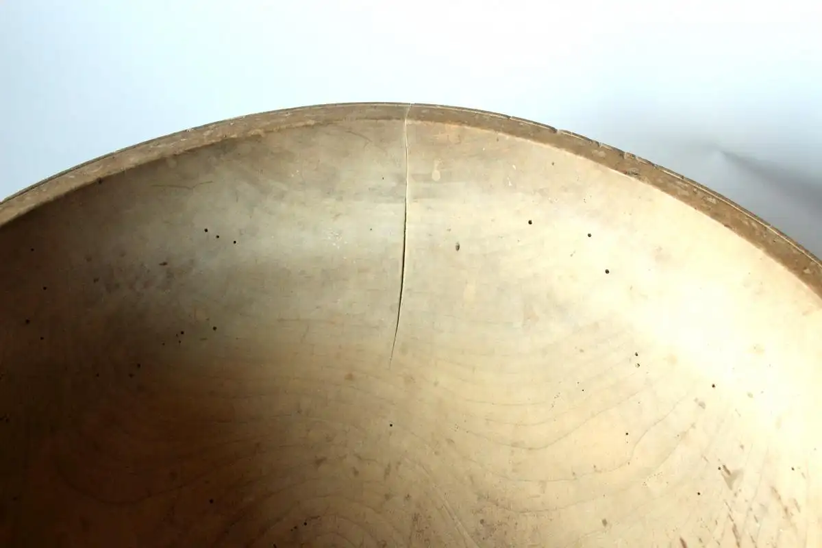 ca. 1850 - große antike Teigschüssel aus Holz - primitive Holzschüssel - Antiquität 5