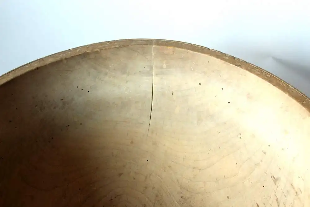 ca. 1850 - große antike Teigschüssel aus Holz - primitive Holzschüssel - Antiquität 5
