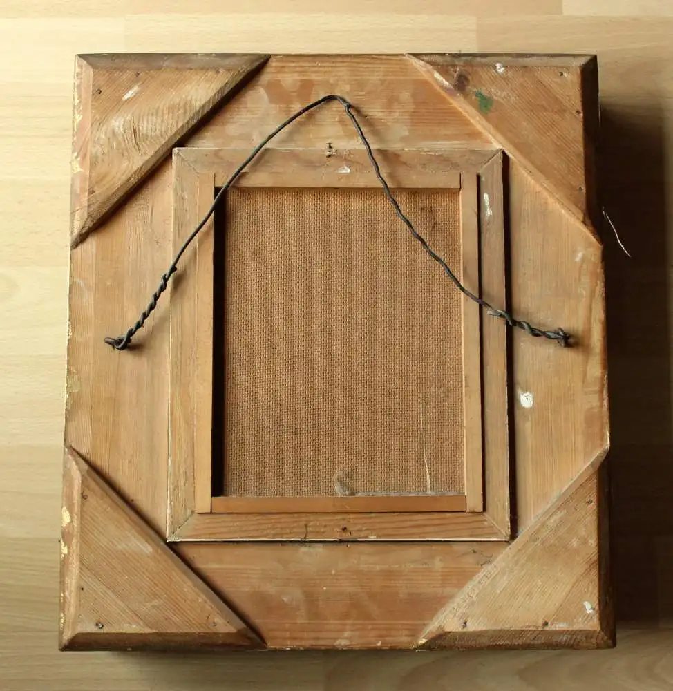 Gemälde: Weinprobe - Fritz Wagner - Genremaler - 1896 München - 1939 München - sign. Fritz Wagner - Öl auf Holz - barocker Stuckrahmen vergoldet 6